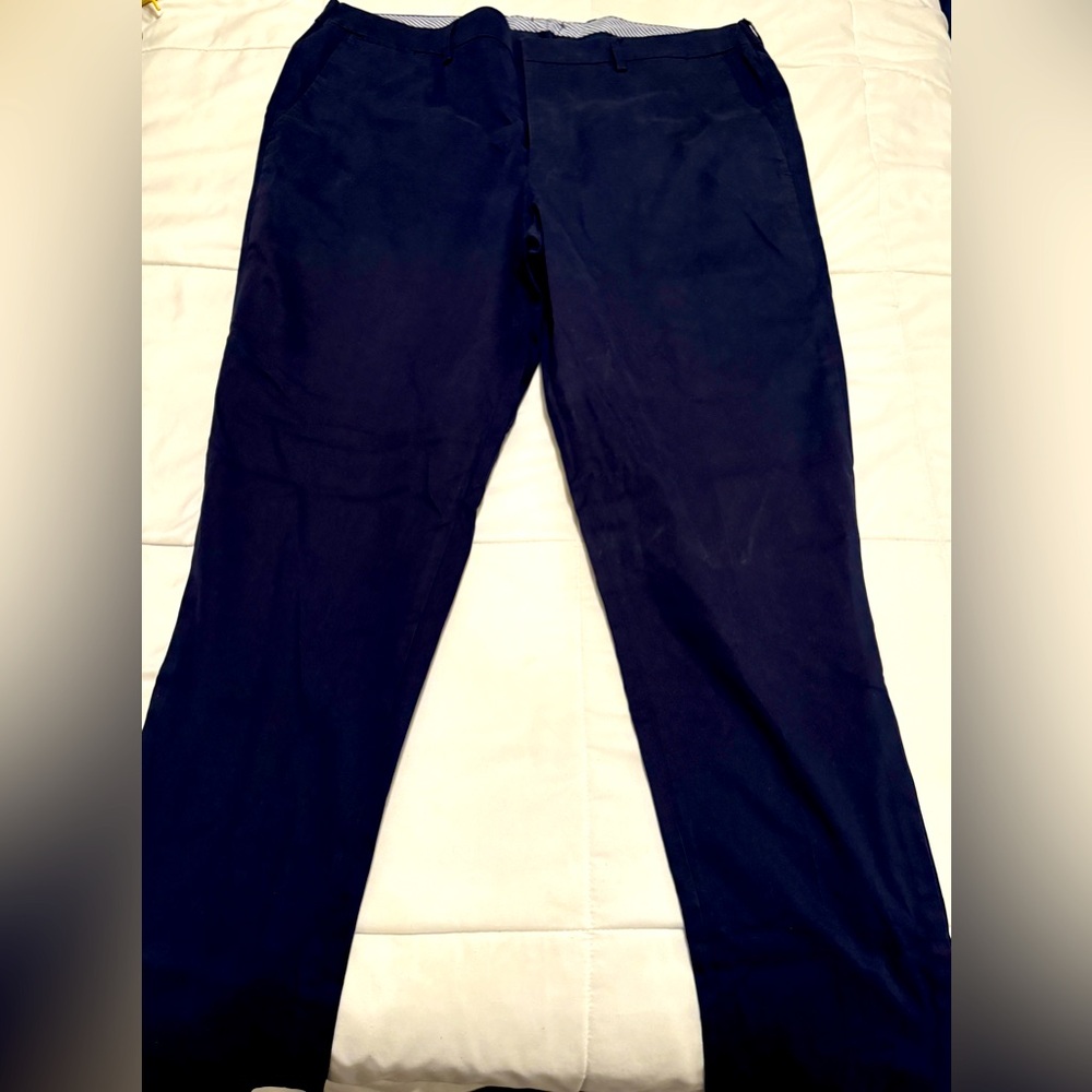 Mens Express Slim Fit Chinos- Navy Blue- Size 38